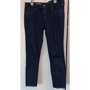 AG Adriano Goldschmied Ankle Super Skinny Jeans Women's Size 29R Blue Polka Dot